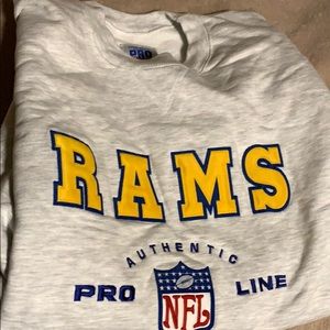 Rams authentic pro line sweater